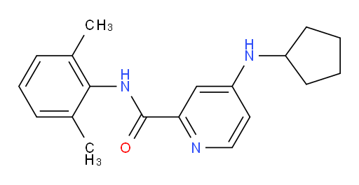 4-(cyclopentylamino)-N-(2,6-dimethylphenyl)picolinamide