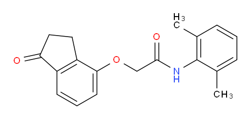 N-(2,6-dimethylphenyl)-2-((1-oxo-2,3-dihydro-1H-inden-4-yl)oxy)acetamide
