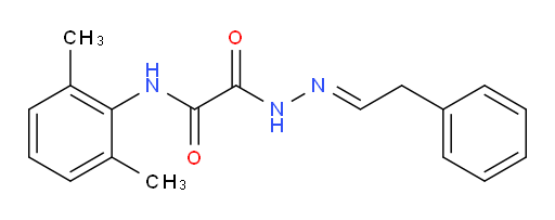 (E)-N-(2,6-dimethylphenyl)-2-oxo-2-(2-(2-phenylethylidene)hydrazinyl)acetamide