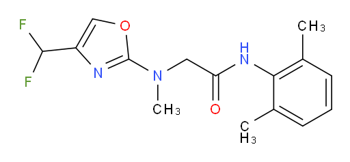 2-((4-(difluoromethyl)oxazol-2-yl)(methyl)amino)-N-(2,6-dimethylphenyl)acetamide