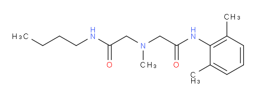 N-butyl-2-((2-((2,6-dimethylphenyl)amino)-2-oxoethyl)(methyl)amino)acetamide