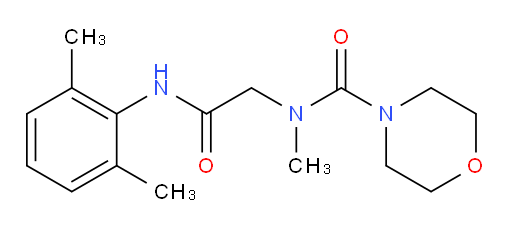 N-(2-((2,6-dimethylphenyl)amino)-2-oxoethyl)-N-methylmorpholine-4-carboxamide