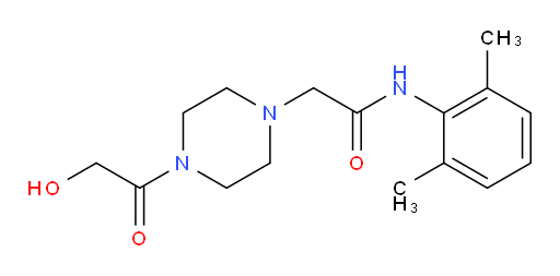 N-(2,6-dimethylphenyl)-2-(4-(2-hydroxyacetyl)piperazin-1-yl)acetamide