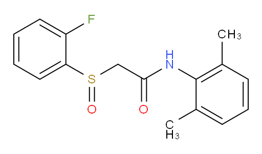 N-(2,6-dimethylphenyl)-2-((2-fluorophenyl)sulfinyl)acetamide