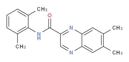 N-(2,6-dimethylphenyl)-6,7-dimethylquinoxaline-2-carboxamide