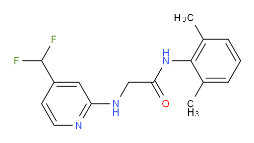 2-((4-(difluoromethyl)pyridin-2-yl)amino)-N-(2,6-dimethylphenyl)acetamide