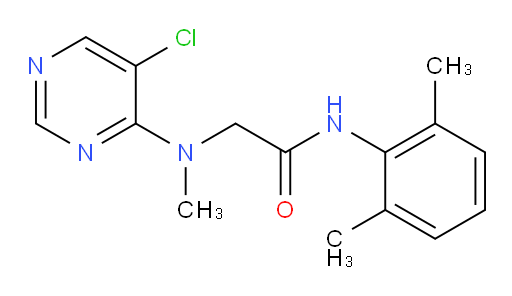 2-((5-chloropyrimidin-4-yl)(methyl)amino)-N-(2,6-dimethylphenyl)acetamide