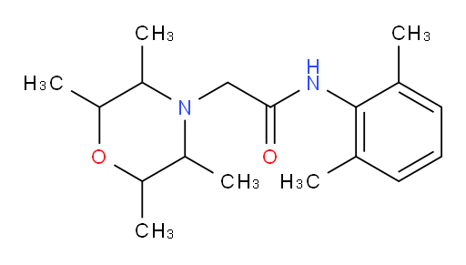 N-(2,6-dimethylphenyl)-2-(2,3,5,6-tetramethylmorpholino)acetamide