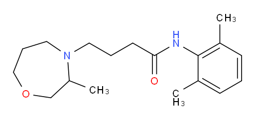 N-(2,6-dimethylphenyl)-4-(3-methyl-1,4-oxazepan-4-yl)butanamide