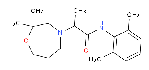 2-(2,2-dimethyl-1,4-oxazepan-4-yl)-N-(2,6-dimethylphenyl)propanamide
