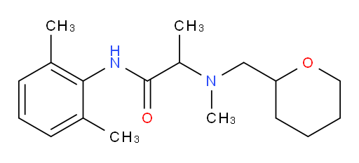 N-(2,6-dimethylphenyl)-2-(methyl((tetrahydro-2H-pyran-2-yl)methyl)amino)propanamide