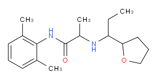 N-(2,6-dimethylphenyl)-2-((1-(tetrahydrofuran-2-yl)propyl)amino)propanamide