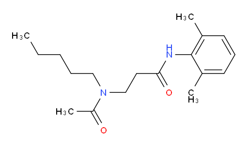 N-(2,6-dimethylphenyl)-3-(N-pentylacetamido)propanamide