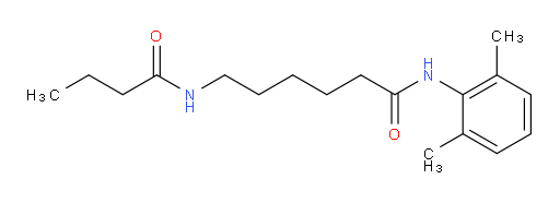 6-butyramido-N-(2,6-dimethylphenyl)hexanamide