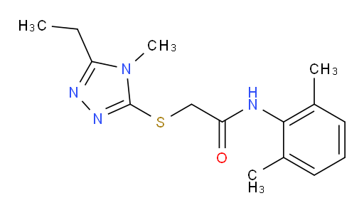 N-(2,6-dimethylphenyl)-2-((5-ethyl-4-methyl-4H-1,2,4-triazol-3-yl)thio)acetamide