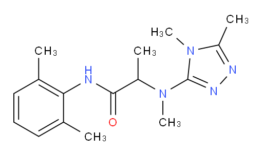 2-((4,5-dimethyl-4H-1,2,4-triazol-3-yl)(methyl)amino)-N-(2,6-dimethylphenyl)propanamide