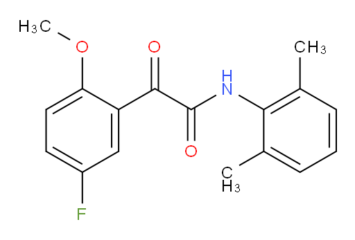 N-(2,6-dimethylphenyl)-2-(5-fluoro-2-methoxyphenyl)-2-oxoacetamide