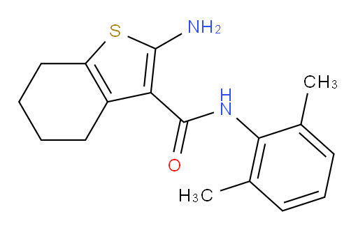 2-amino-N-(2,6-dimethylphenyl)-4,5,6,7-tetrahydrobenzo[b]thiophene-3-carboxamide
