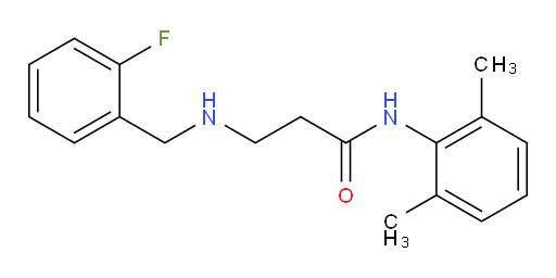 N-(2,6-dimethylphenyl)-3-((2-fluorobenzyl)amino)propanamide