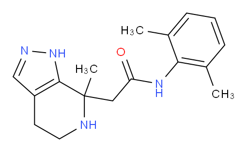 N-(2,6-dimethylphenyl)-2-(7-methyl-4,5,6,7-tetrahydro-1H-pyrazolo[3,4-c]pyridin-7-yl)acetamide
