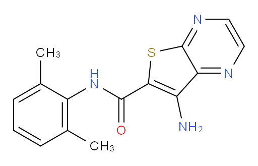 7-amino-N-(2,6-dimethylphenyl)thieno[2,3-b]pyrazine-6-carboxamide