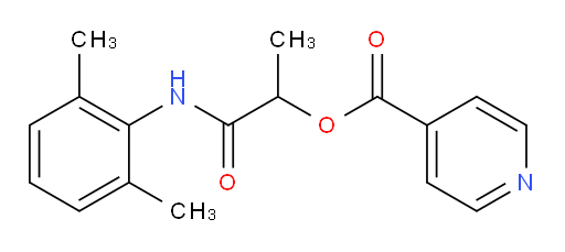 1-((2,6-dimethylphenyl)amino)-1-oxopropan-2-yl isonicotinate