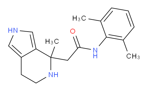 N-(2,6-dimethylphenyl)-2-(4-methyl-4,5,6,7-tetrahydro-2H-pyrrolo[3,4-c]pyridin-4-yl)acetamide