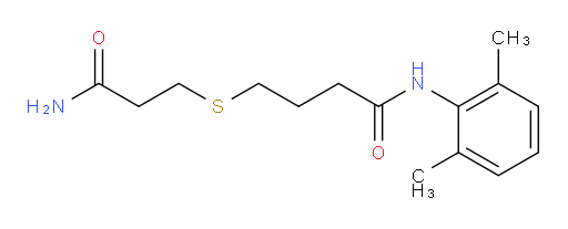 4-((3-amino-3-oxopropyl)thio)-N-(2,6-dimethylphenyl)butanamide