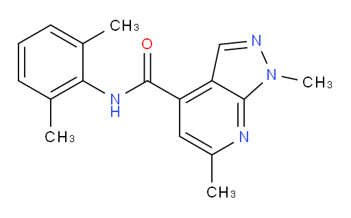 N-(2,6-dimethylphenyl)-1,6-dimethyl-1H-pyrazolo[3,4-b]pyridine-4-carboxamide