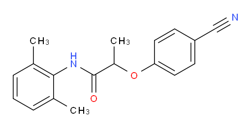 2-(4-cyanophenoxy)-N-(2,6-dimethylphenyl)propanamide