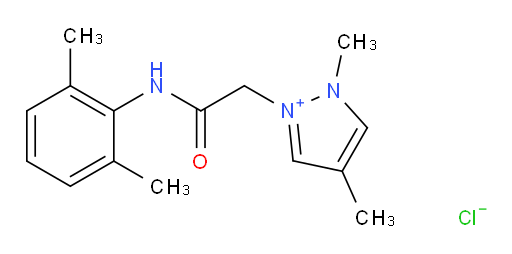 2-(2-((2,6-dimethylphenyl)amino)-2-oxoethyl)-1,4-dimethyl-1H-pyrazol-2-ium chloride