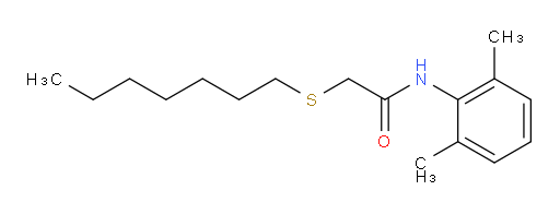 N-(2,6-dimethylphenyl)-2-(heptylthio)acetamide