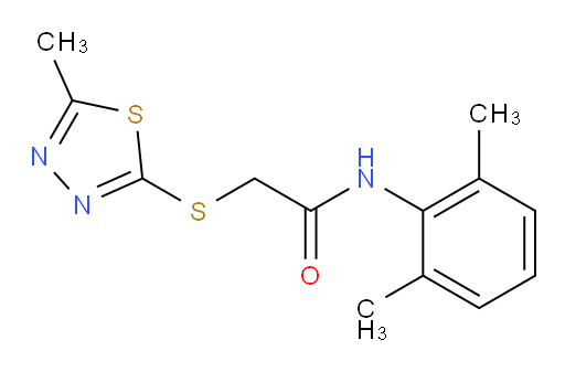 N-(2,6-dimethylphenyl)-2-((5-methyl-1,3,4-thiadiazol-2-yl)thio)acetamide