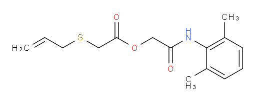 2-((2,6-dimethylphenyl)amino)-2-oxoethyl 2-(allylthio)acetate