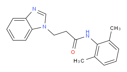3-(1H-benzo[d]imidazol-1-yl)-N-(2,6-dimethylphenyl)propanamide