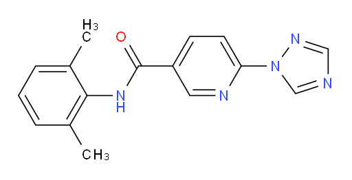 N-(2,6-dimethylphenyl)-6-(1H-1,2,4-triazol-1-yl)nicotinamide