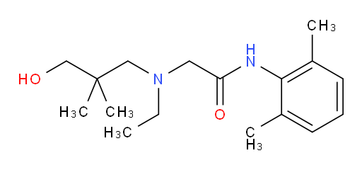 N-(2,6-dimethylphenyl)-2-(ethyl(3-hydroxy-2,2-dimethylpropyl)amino)acetamide
