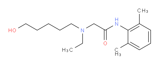 N-(2,6-dimethylphenyl)-2-(ethyl(5-hydroxypentyl)amino)acetamide