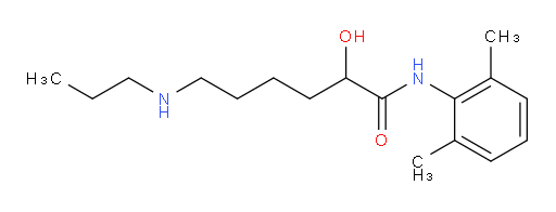 N-(2,6-dimethylphenyl)-2-hydroxy-6-(propylamino)hexanamide
