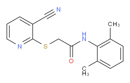 2-((3-cyanopyridin-2-yl)thio)-N-(2,6-dimethylphenyl)acetamide