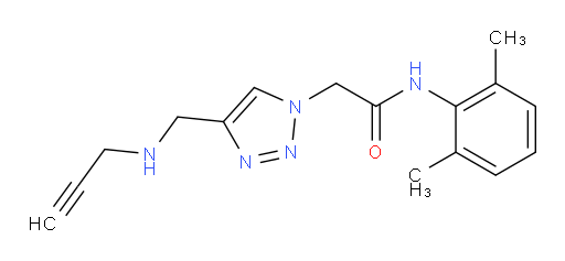 N-(2,6-dimethylphenyl)-2-(4-((prop-2-yn-1-ylamino)methyl)-1H-1,2,3-triazol-1-yl)acetamide