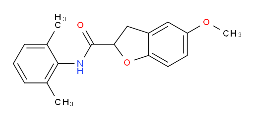 N-(2,6-dimethylphenyl)-5-methoxy-2,3-dihydrobenzofuran-2-carboxamide