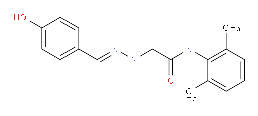 (E)-N-(2,6-dimethylphenyl)-2-(2-(4-hydroxybenzylidene)hydrazinyl)acetamide