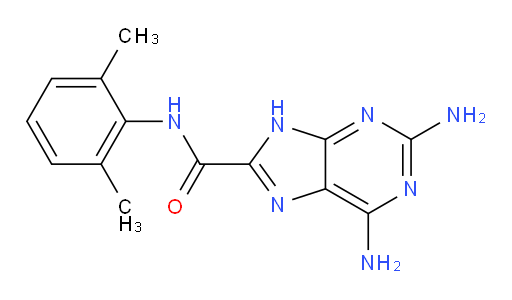 2,6-diamino-N-(2,6-dimethylphenyl)-9H-purine-8-carboxamide