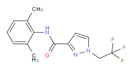 N-(2,6-dimethylphenyl)-1-(2,2,2-trifluoroethyl)-1H-pyrazole-3-carboxamide