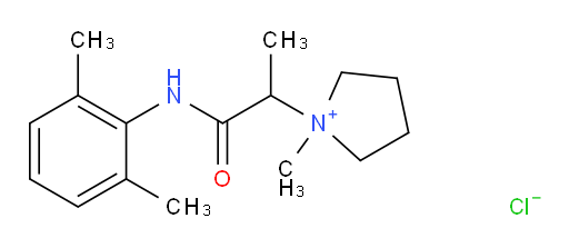 1-(1-((2,6-dimethylphenyl)amino)-1-oxopropan-2-yl)-1-methylpyrrolidin-1-ium chloride