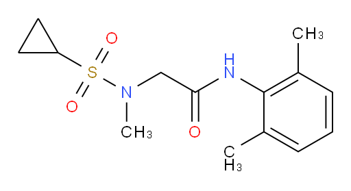 N-(2,6-dimethylphenyl)-2-(N-methylcyclopropanesulfonamido)acetamide