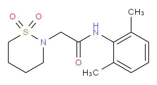 N-(2,6-dimethylphenyl)-2-(1,1-dioxido-1,2-thiazinan-2-yl)acetamide