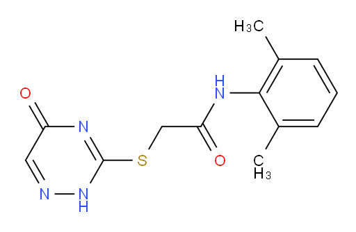 N-(2,6-dimethylphenyl)-2-((5-oxo-2,5-dihydro-1,2,4-triazin-3-yl)thio)acetamide