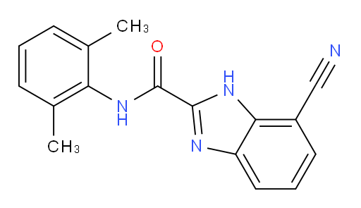 7-cyano-N-(2,6-dimethylphenyl)-1H-benzo[d]imidazole-2-carboxamide